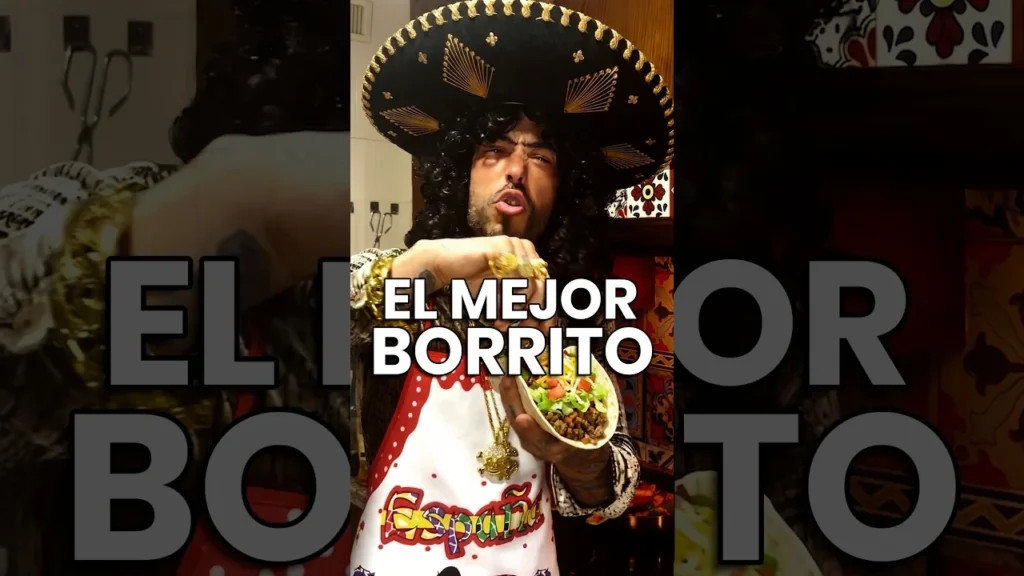 Er Richa, personaje de Pablo Nicasso, con sus burritos mexicanos de pollo en Ocurrensia