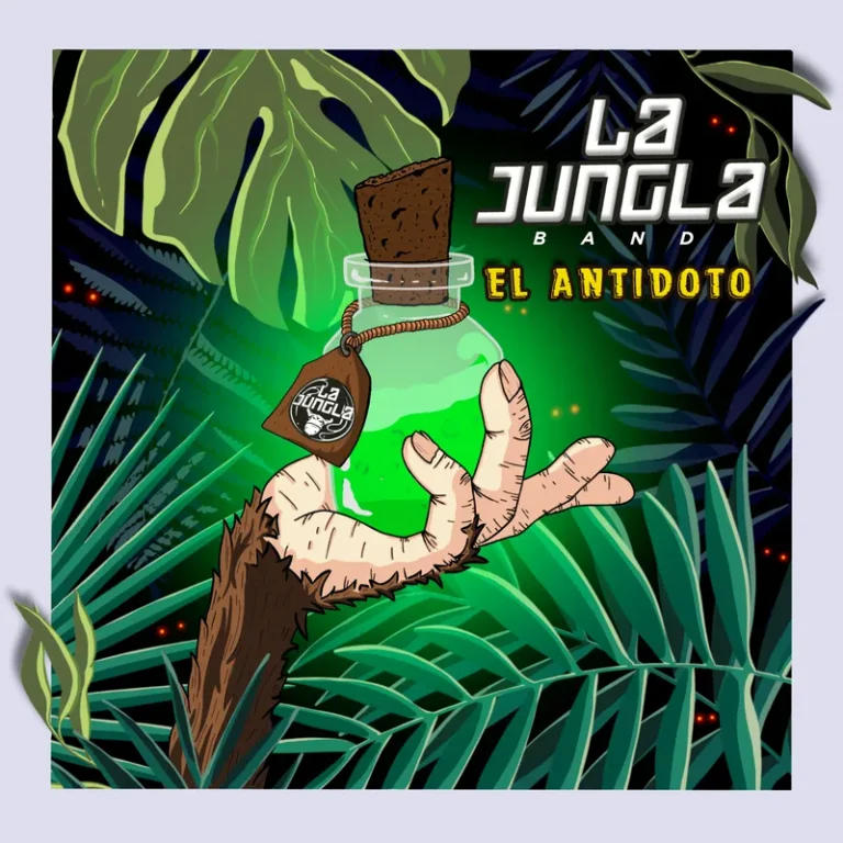 Portada del álbum El Antídoto (2022) de La Jungla Band, banda de Pablo Nicasso y Kilian Domínguez