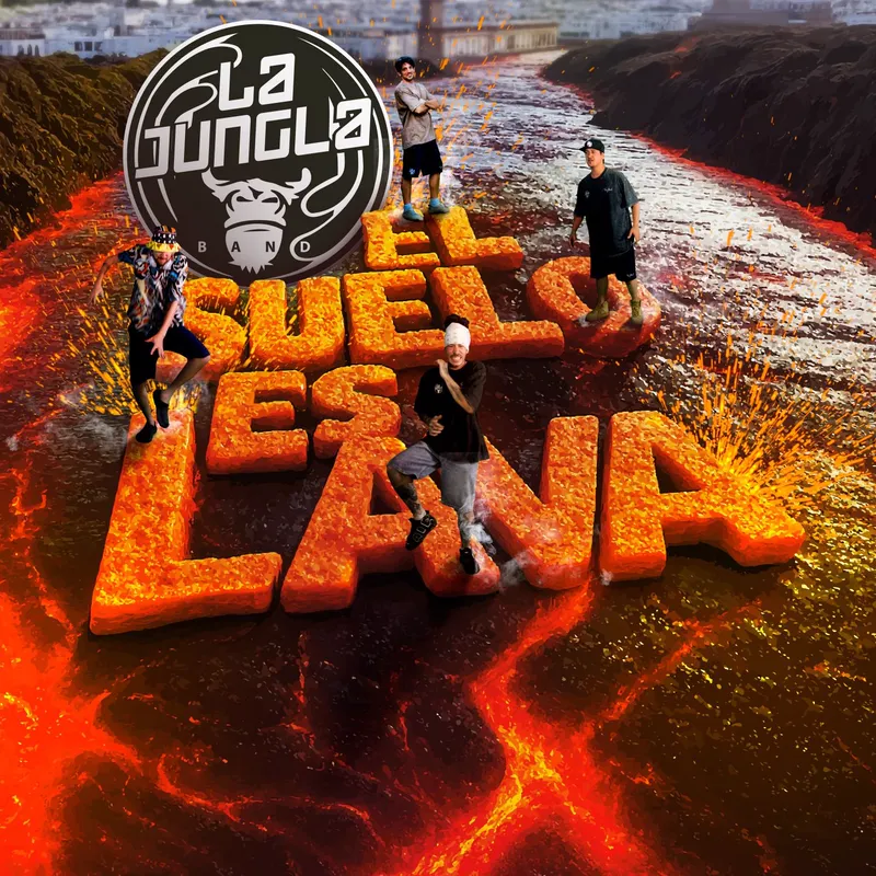 Portada del single El suelo es lava (2025) de La Jungla Band