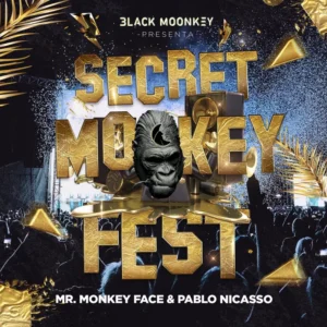 Portada del álbum Secret Monkey Fest (2022) de Pablo Nicasso y Mr MonkeyFace
